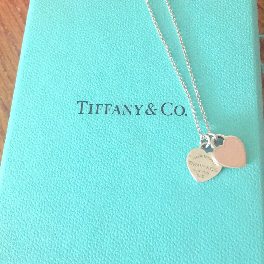 Authentic Tiffany & Co. Double Heart Necklace